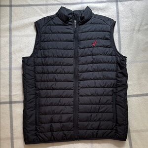 Men's Black Quilted Puffy Vest Size Large
